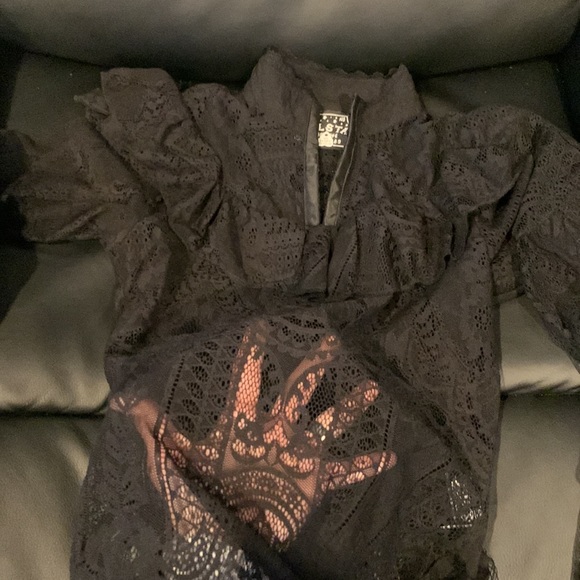 Morte Mistress Top [B] - S / Black gothic top preowned - Picture 8 of 10